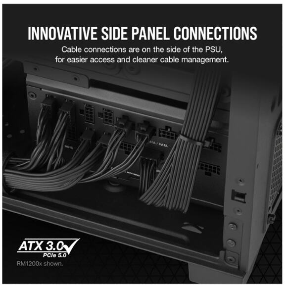 CORSAIR 1000W RMx Shift RM1000x Shift Fully Modular 80PLUS Gold ATX Power Supply - Picture 4 of 7